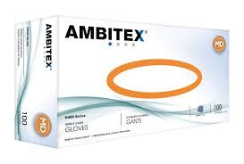 Ambitex Medium Nitrile Blk Gloves
