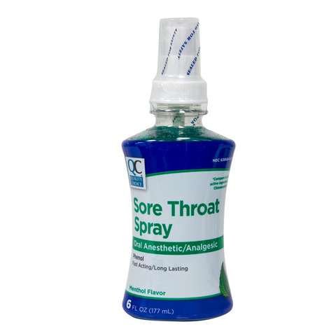 QC Sore Throat Spray Menthol 177ml