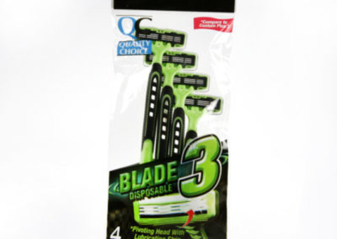 qc triple blade mens disposable razors