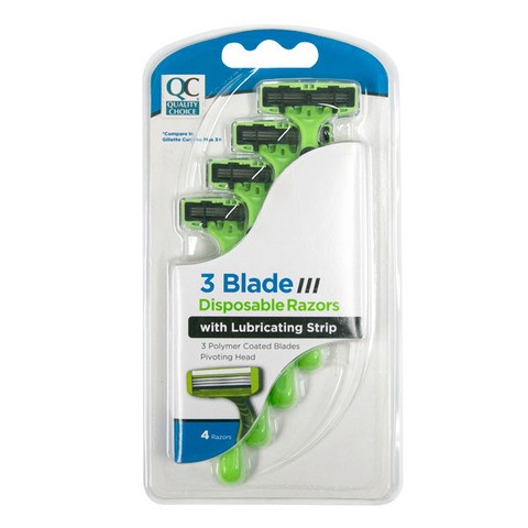 qc triple blade womens disposable razors