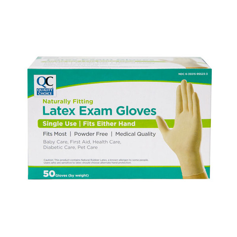 qc latex exam gloves 50s