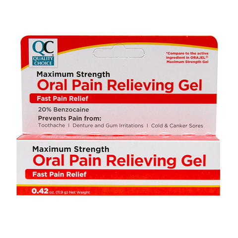 qc oral pain relieving gel