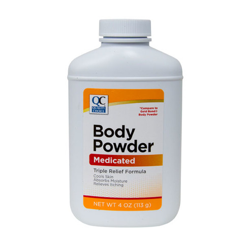 qc medicated body powder