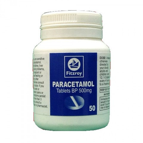 fitzroy paracetamol 500mg tablets