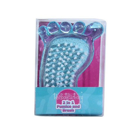Foot Factory 2 In 1 Pumice And Brush
