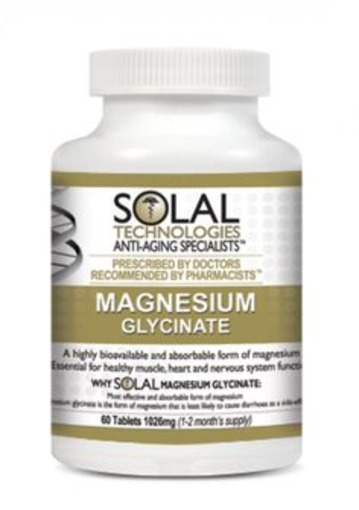 SOLAL MAGNESIM GLYCINATE 200MG 60 TABS