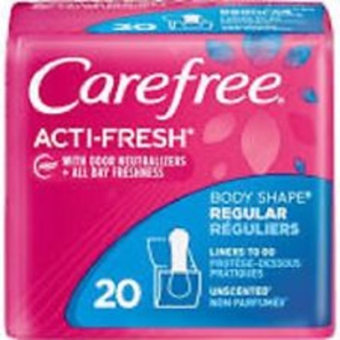 Carefree liners 20s