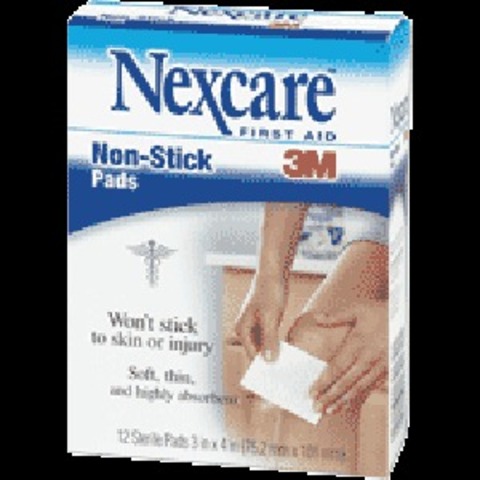 Nexcare non stick pad 2x3 in