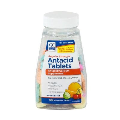 Qc Regular Strength Antacid Tablets 66s