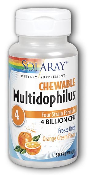 Solaray Chewable Multidophilus Orange Cream