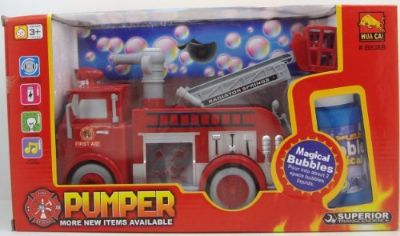 Fire Truck With magical bubbles