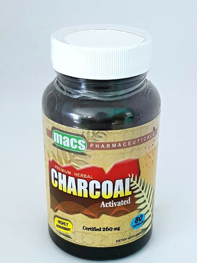 Macs Charcoal 260mg Capsules