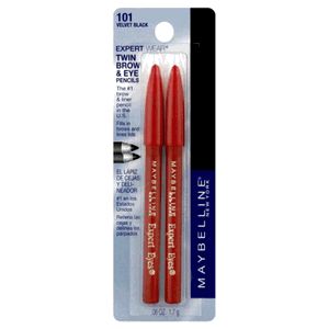 Maybelline Expert Eyes Twin Pencil Velvet Black #101