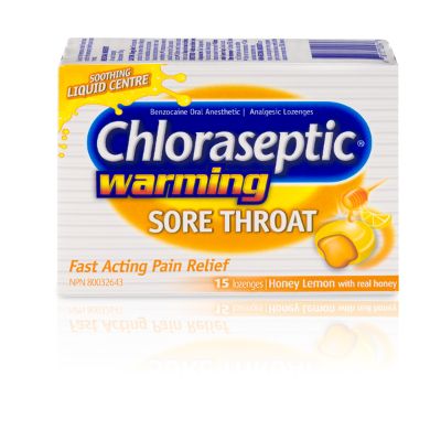 Chloroseptic Warming Sore Throat Lozenges 