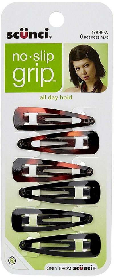 Scunci 6pk No Slip Grip Snap Clips 