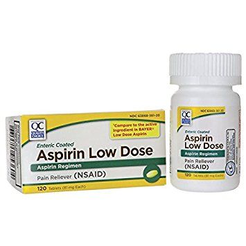 QC Enteric Coated Asprin 81mg tablets  120s