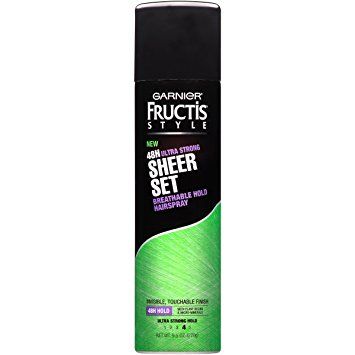 Garnier Fructis Style 48H ultra strong Sheer Set breathable hold hairspray