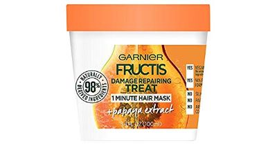 Garnier Fructis Damage Repairing Treat 1 Minute Hair Mask - papaya extract