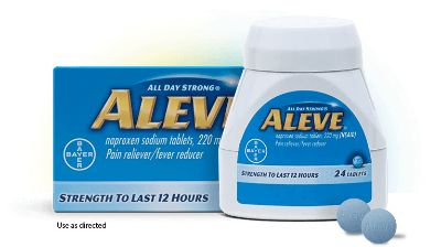 Aleve (naproxen 220mg Tablets ) 24s