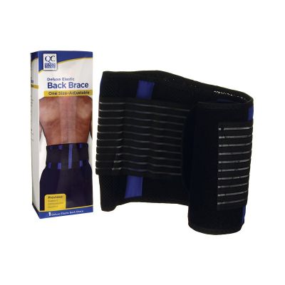 Qc Deluxe Elastic Back brace one size adjustable