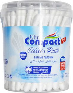 Ultra Compact cotton buds 100s