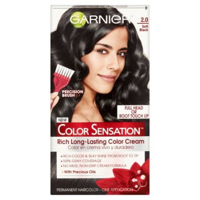 Garnier Color Sensation Soft Black Permanent Hair Colour