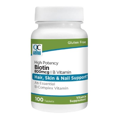 QC Biotin 800mcg 100tabs