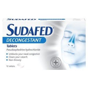 Sudafed Decongestant Tablets