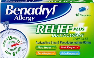 benadryl Allergy Relief Plus Decongestant