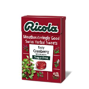 Ricola Tasty Cranberry Sugar Free Sweets 