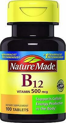 Vitamin 500mcg B12 100's 