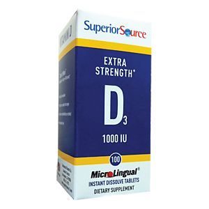 Superior source Vitamin D3 1000IU  100s