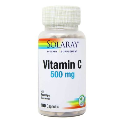 Solaray Vitamin C 500mg with Rosehip