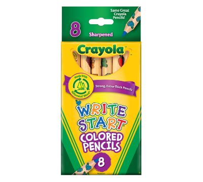 Crayola write Start colored pencils 8s