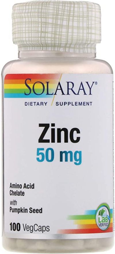 Solaray Zinc 50mg 100 veg caps