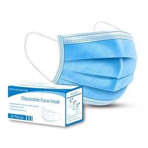 Face masks 3-ply disposable