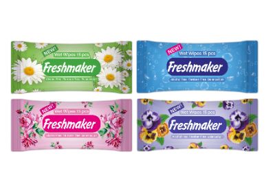 Freshmake Antibacterial pocket wipes