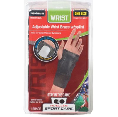 Mueller Adjustable wrist brace with splint