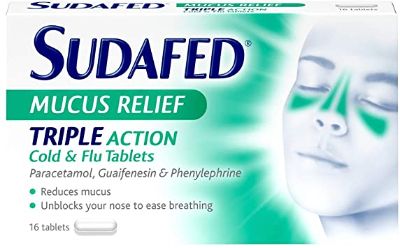 sudafed Mucus Relief triple action 16s