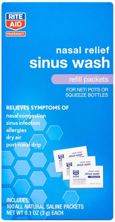 Qc Sinus Wash Saline Refills 100s