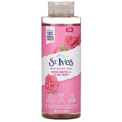 St Ives body wash Rose & Aloe Vera