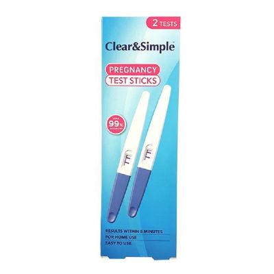 Clear & Simple Pregnancy test Sticks 2s