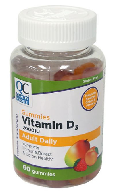 QC vitamin D3 2000IU Gummies 60s