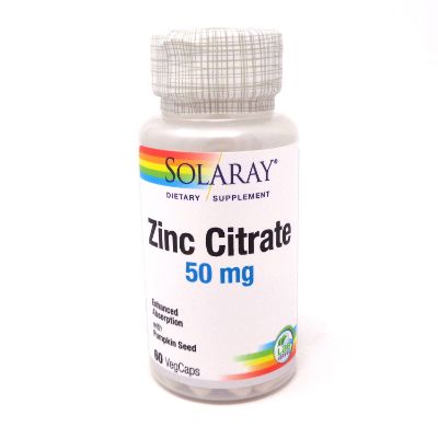 Solaray Zinc Citrate 50mg 60's