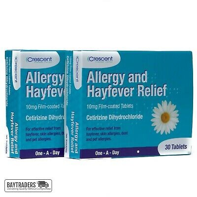 Allergy And Hayfever  Relief ( Cetirizine 10mg Tabs ) 