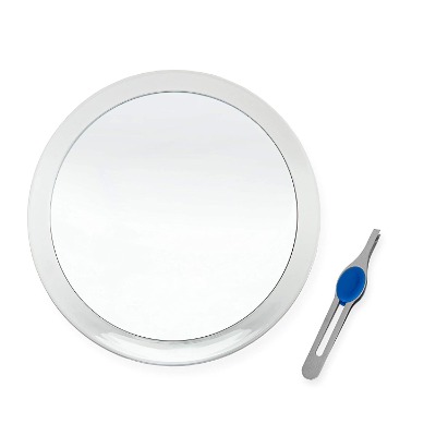 Awaken suction mirror with tweezer