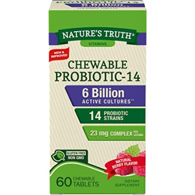 Nature's Truth Chewable Probiotic 6billion CFU 60s