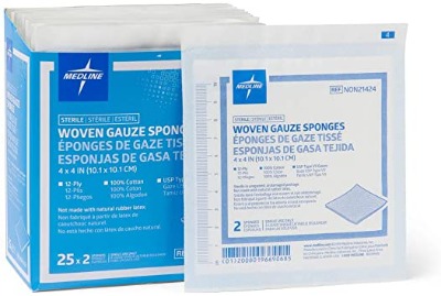 Medline 4x4in Sterile Gauze