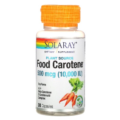 Solaray Food Carotene 500mcg