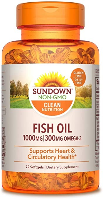 Sundown Fish Oil 1000mg/300mg 72s